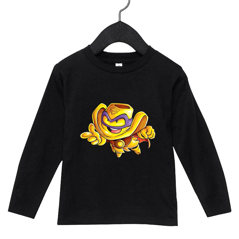 

Boys Super Zings Print Child Clothes Funny Long Sleeve T-Shirt Kids Superzings Tshirt Boys Graphic T Shirt Anime Cotton Tops Tee