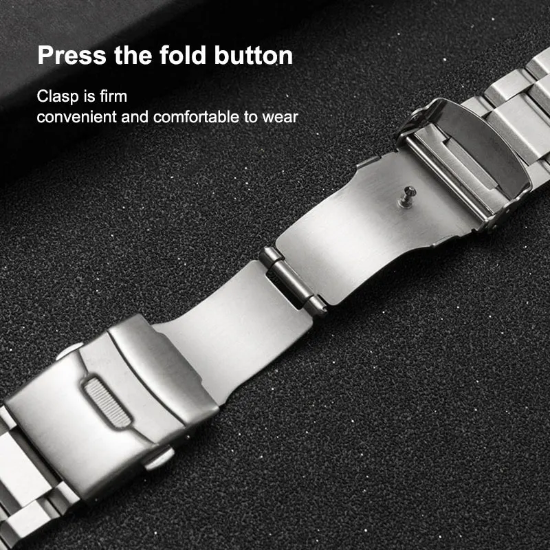 With Tools Solid Full Stainless Steel Straps Women And Men Watch-band folding buckle 18 19 20 21 22 23 24 25mm Quick release