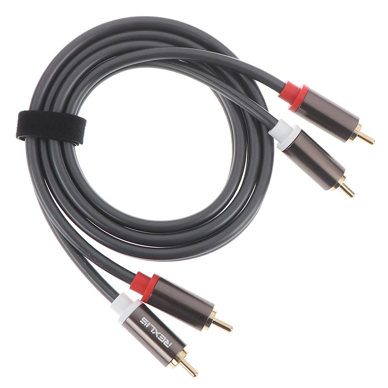 

1m 2RCA Male To 2RCA Male Stereo Audio Cable Plated For Home Theater