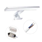 AC110-240V современный светодиодный зеркальный передний светильник, светодиодный зеркальный светильник для ванной комнаты, настенный светильник для шкафа, двойной ряд, 10 Вт, хромированный алюминий, водонепроницаемый