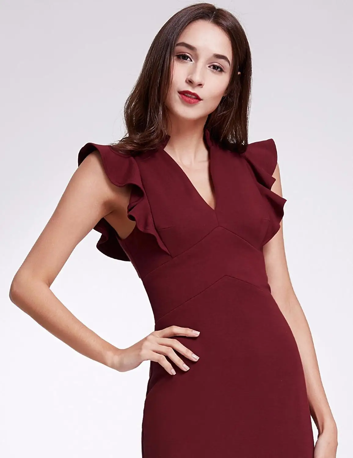 2020 новое платье для выпускного вечера с воротником стойкой сексуальное v