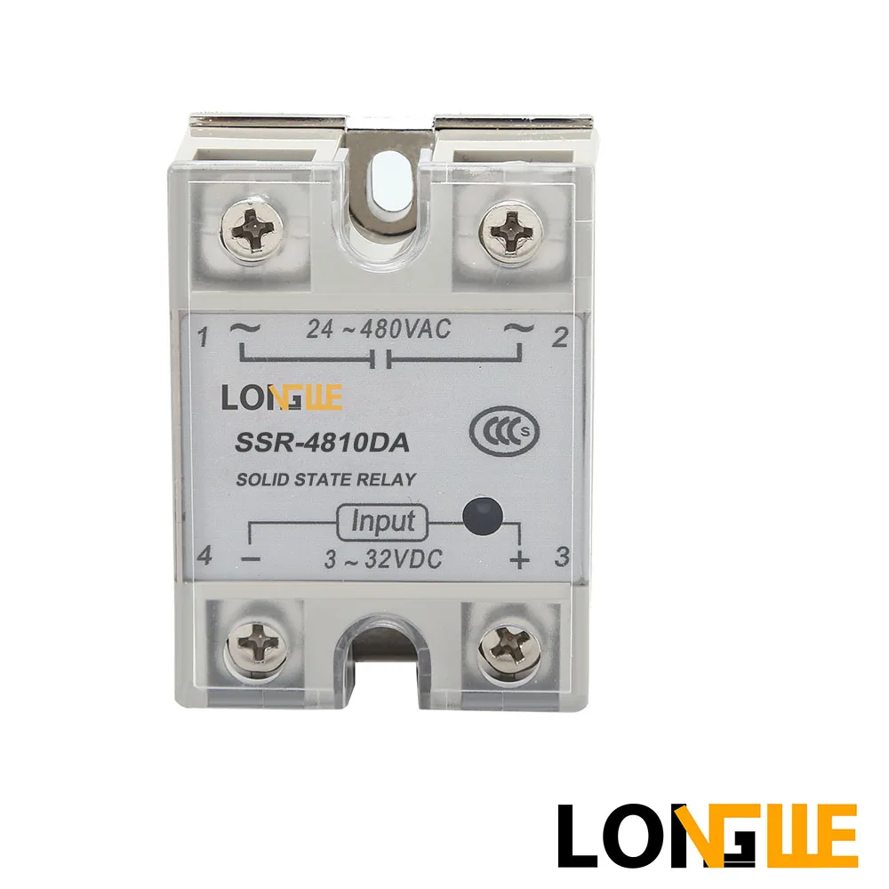 SSR 4810DA 10 100A DC контроль AC CE твердотельные реле вход 3 32VDC выход 24 480VAC (SSR DA)|Реле| |