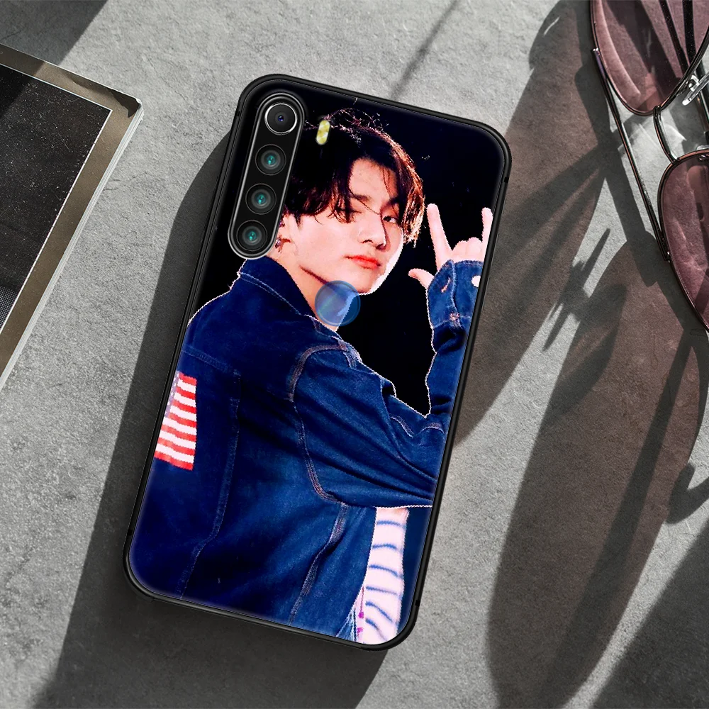

Bangtan Boys Jeon Jung Kook Phone Case Cover Hull For XIAOMI Redmi 7 7a 8 8a 9 10X NOTE 6 7 7s 8 8t 9 9s Pro Max black Cell