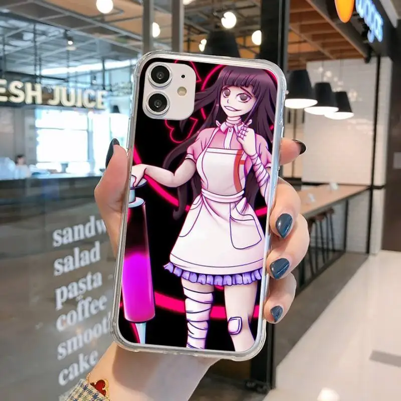

Funny Demon Nurse Mikan Tsumiki Phone Case Transparent for iPhone 11 12 mini pro XS MAX 8 7 6 6S Plus X 5S SE 2020 XR