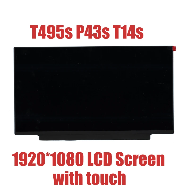 ЖК экран для ноутбука lenovo t495s p43s t14s 01YN151 01YN153 02HL713 5D11B07705 5D10Z86945 r140nwf5 ra с сенсорным