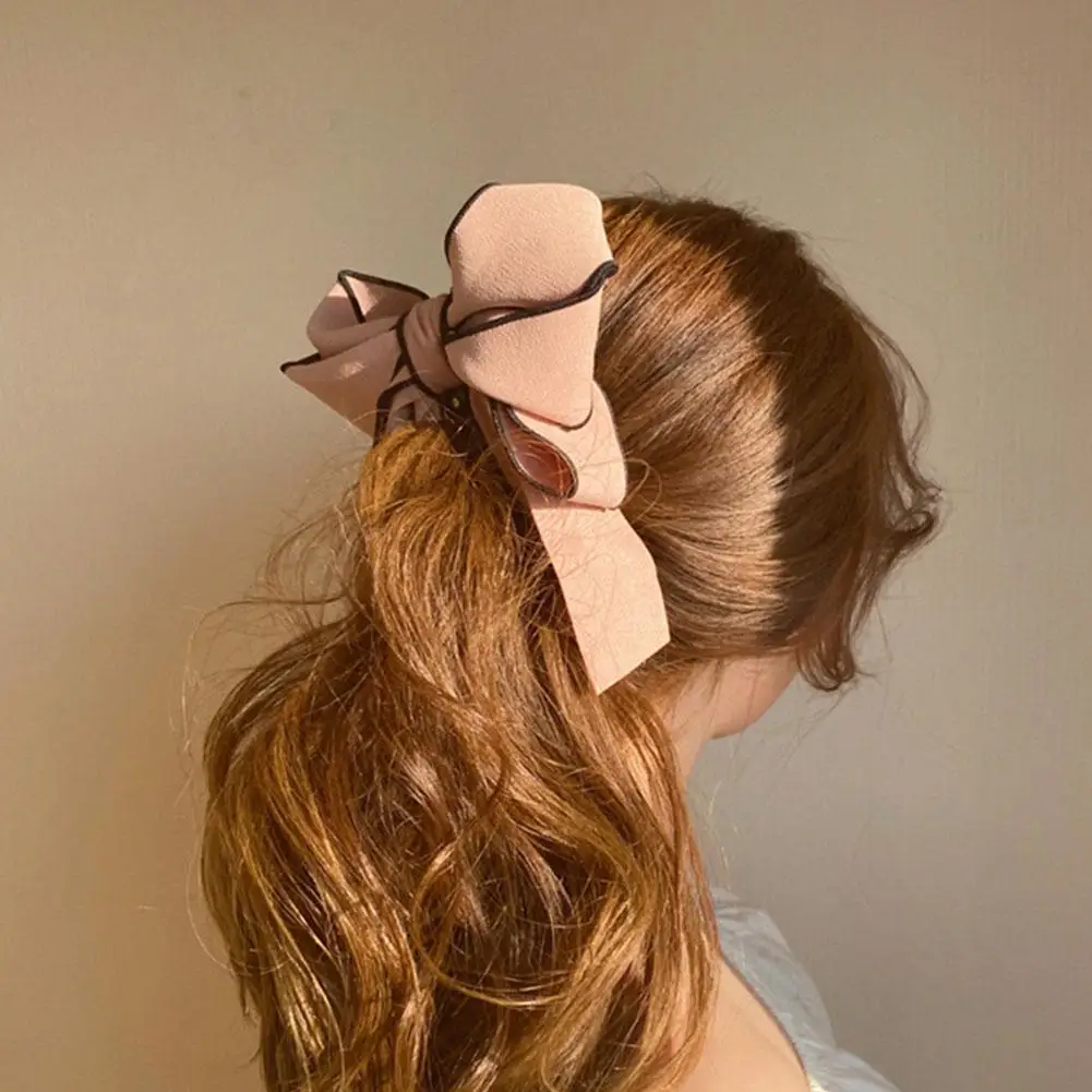 Заколка для волос с бантом и бананом заколка пряжка держатель конского хвоста