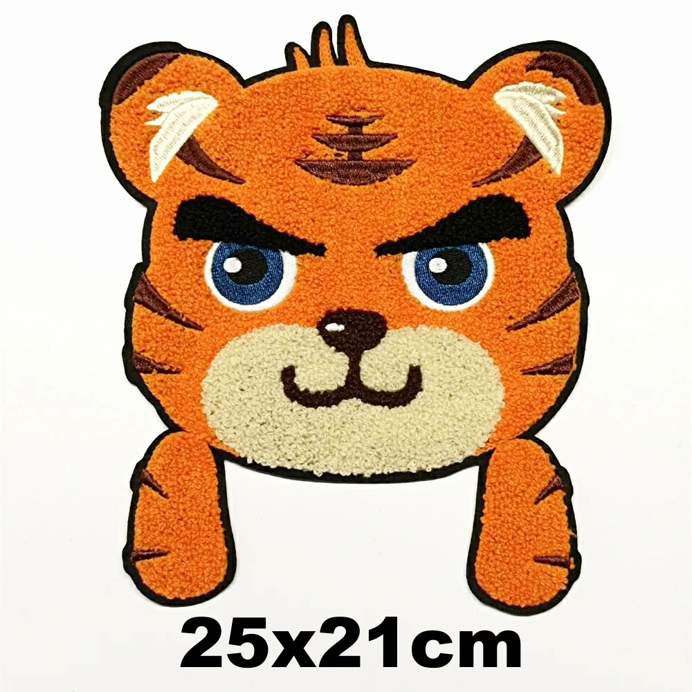 

large embroidery big tiger patches for clothing DO-300