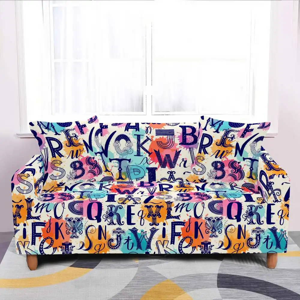 

Sofa Cover Stretch Slipcovers Elastic Armchair 1/2/ 3/4 Seaters Couch for Living Room Home Decoration