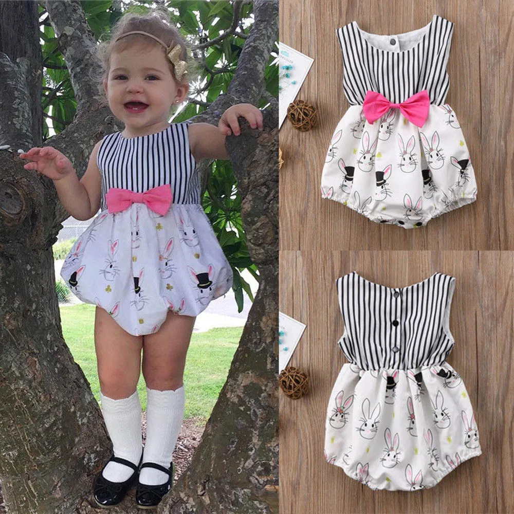 Spring Newborn Baby odysuit+Sunflower Print Pants Girl Romper Clothes For Girls Sleeveless Kids Boys Jumpsuit April 21st|Ромперы| |