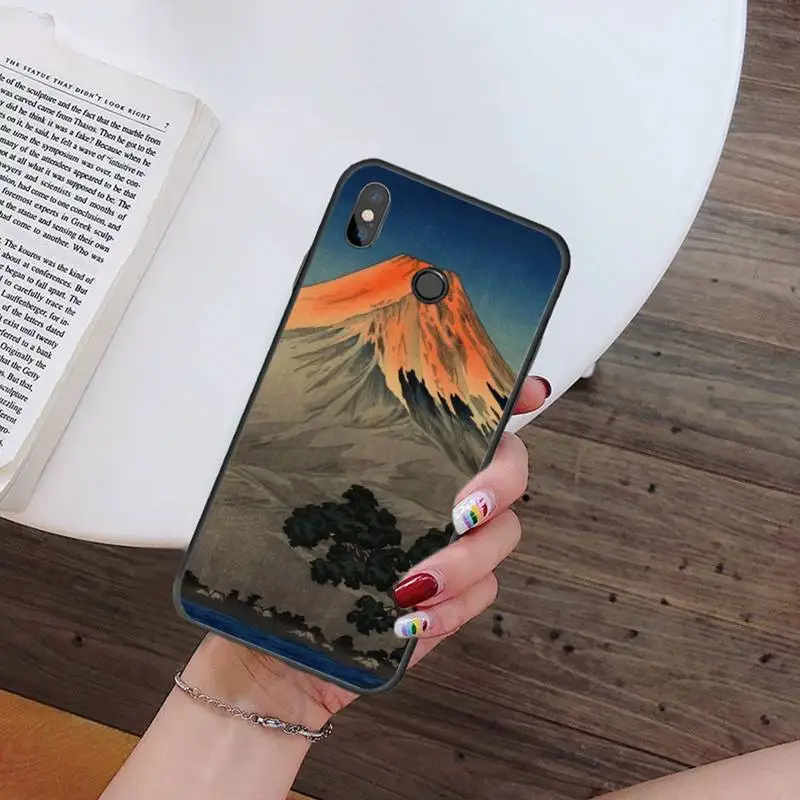 

Fuji Mountain JapanesePhone Case For Xiaomi Redmi mi note max 3 5 6 8 9 10 t S SE lite pro Soft Silicone Shell Cover Funda