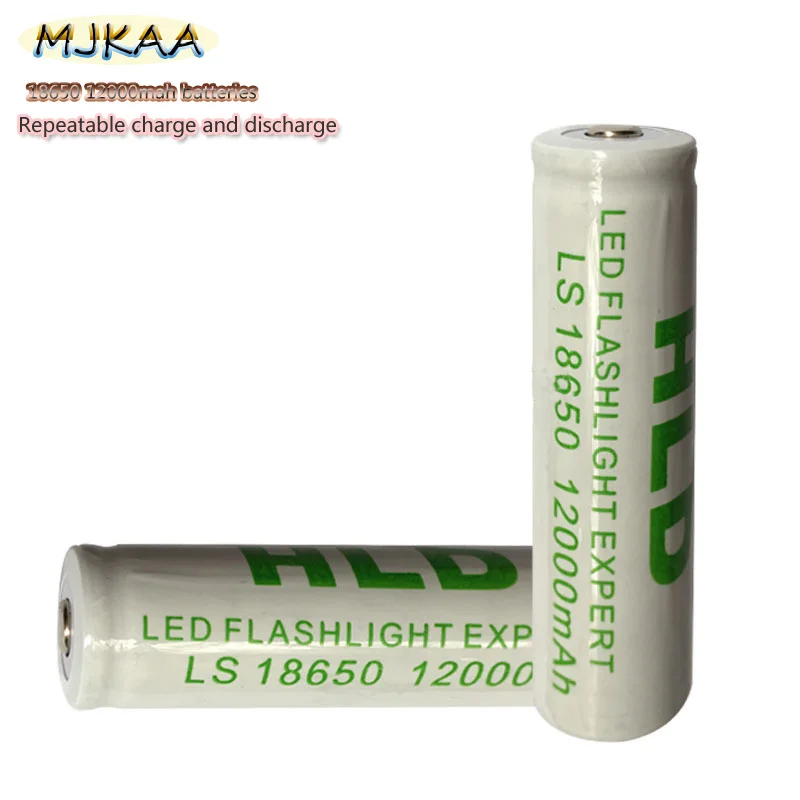 10 шт. 18650 Батарея 3,7 V 12000mAh литий-ионная аккумуляторная батарея для светодиодного фонарика литиевая батарея