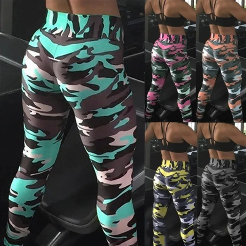 

New Fashion 2023 Camouflage Printing Elasticity Leggings Camouflage Fitness Pant Legins Casual Legging For Women