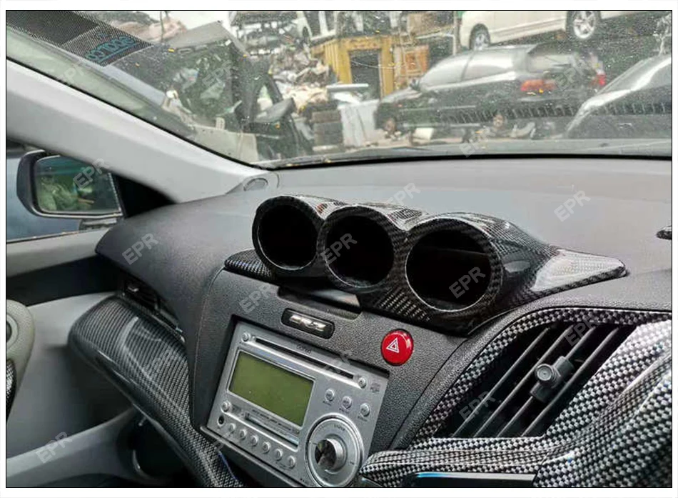 Интерьер из углеродного волокна для Honda CRZ ZF1 2010- JDM СТИЛЬ Dash крепление тройной Gauge Pod(60 мм RHD) комплект для кузова тюнинг отделка для CR-Z