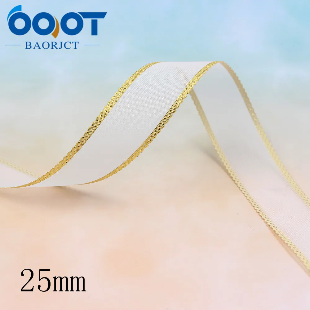 L-20325-184 OOOT BAORJCT 5 ярдов 25 мм двусторонняя бронзовая прозрачная пряжа для украшения