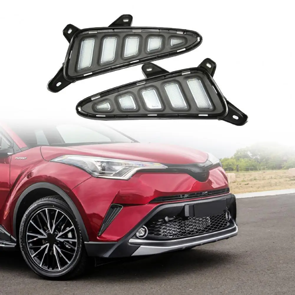 

2Pcs Fog LED Light High Brightness IP67 Triangle 12V 90-120LM/W Daytime Running Lamp for Toyota CHR IZOA 2017 Car Accessories