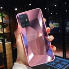 Алмазный зеркальный мягкий чехол из ТПУ для Samsung Galaxy S20 Ultra S10 S9 S8 Plus A50 A70 A10 A20 A30 A40 A10S A20S