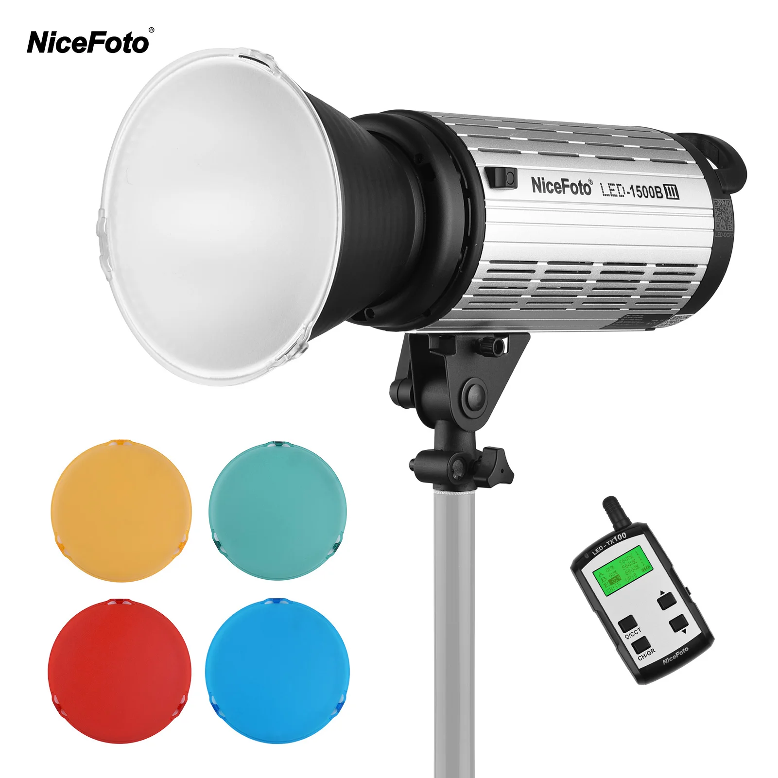 

NiceFoto фотографии светодиодный видео светильник заполните лампы 3200K-5600K 15000LM 5 Встроенный 2,4G FSK Системы дистанционного Управление для студийно...