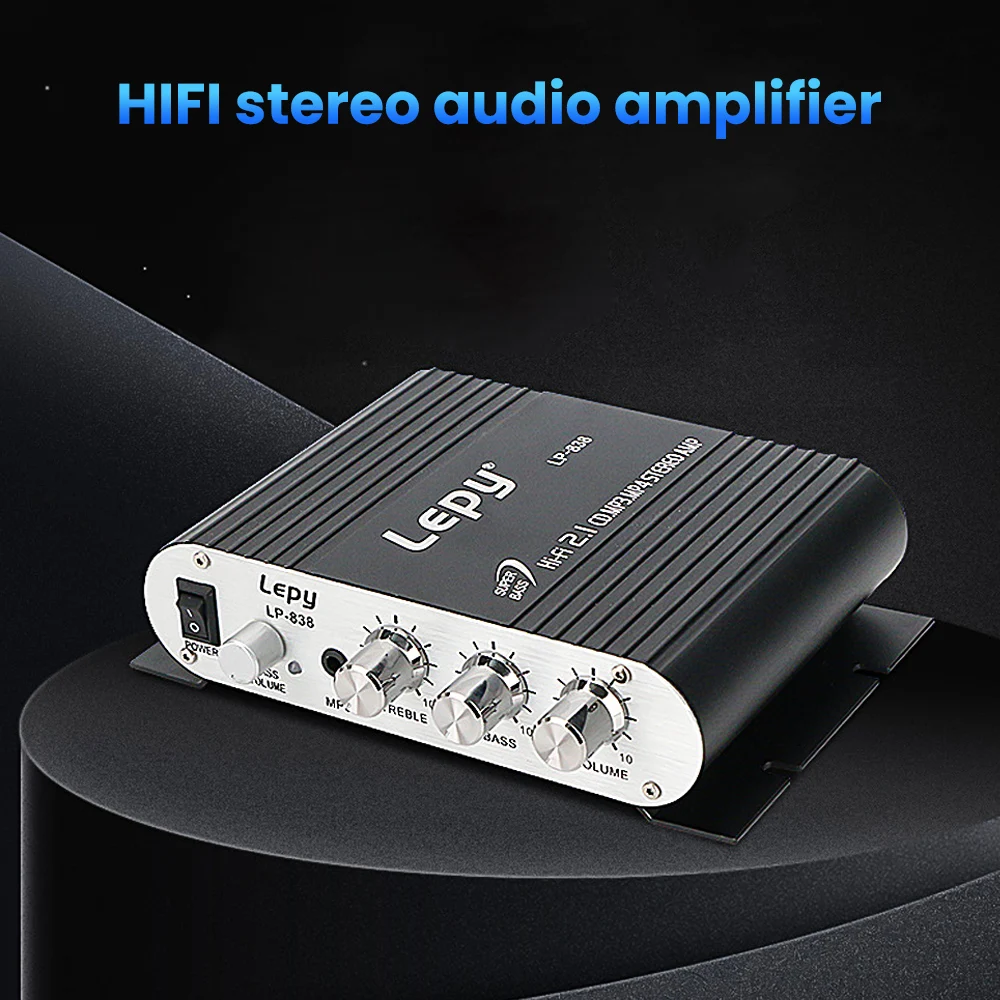 Усилитель сабвуфера Lepy LP 838 15 Вт * 2 + 20 1 каналов Hi Fi стерео аудио усилители домашний