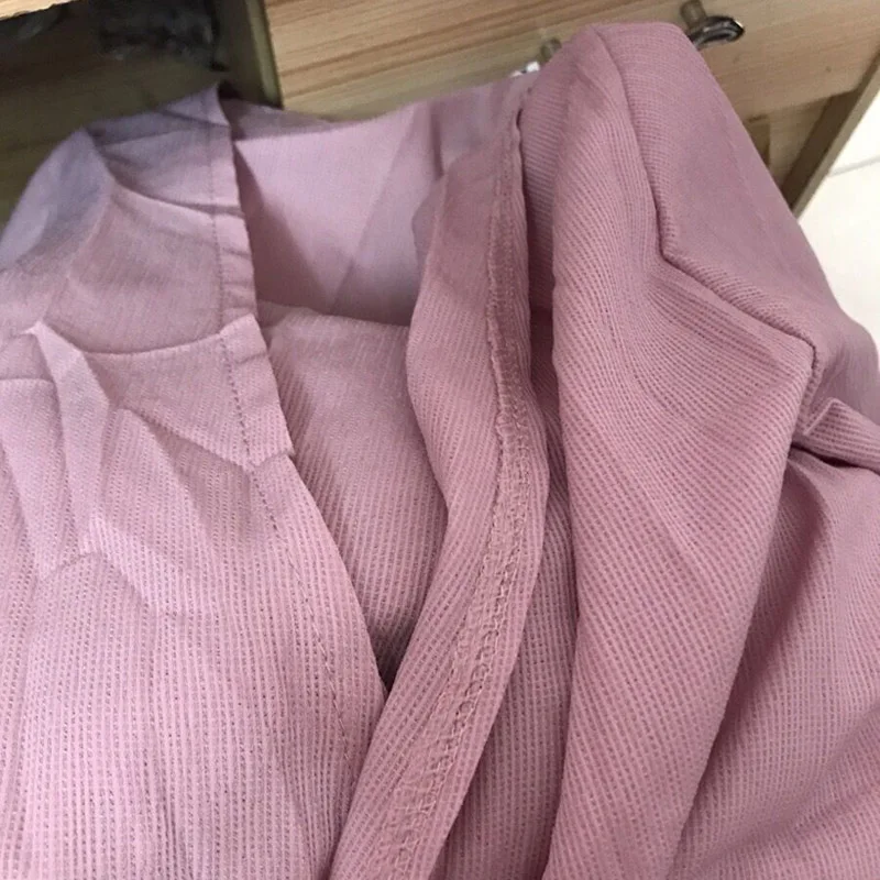 

Korean Fashion Small Sling Vest Top + Sunscreen Coat + Chiffon Wide Leg Shorts Three Piece Set For Women In Summer