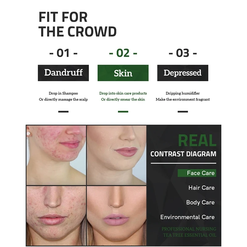 30 мл эфирное масло чайного дерева укрепляющее кожу гладкие тонкие линии