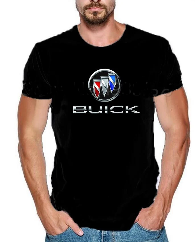 Новое поступление 2019 футболки Buick из 100% хлопка мужские топы Mustang с коротким