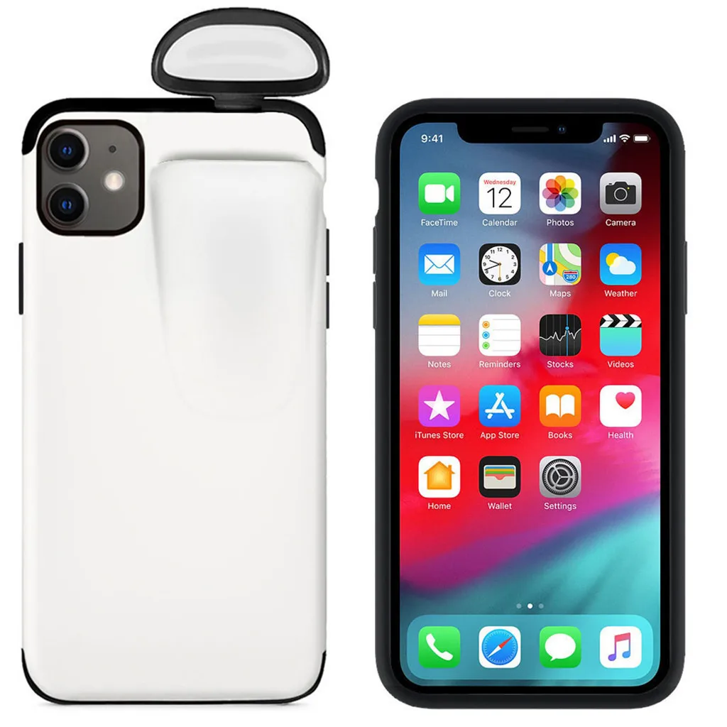 2 в 1 чехол для AirPods для iPhone 11 чехол для iPhone 7 Plus/8 Plus/X/XS Max/11 Pro Max чехол защитный чехол 19 октября