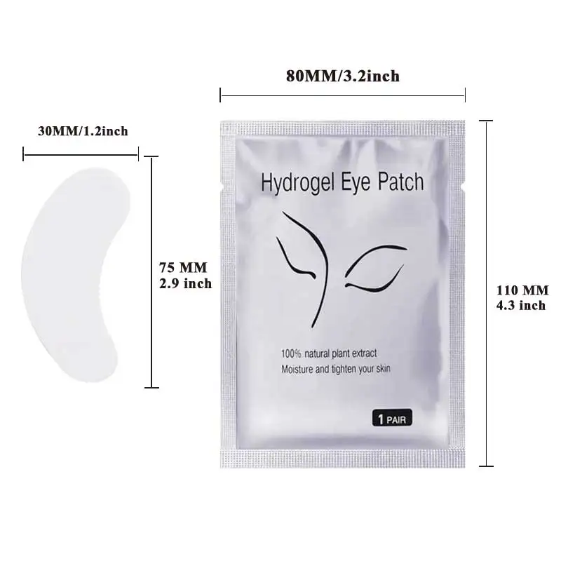 100 пар патчи для строительства гидрогеля EyePads волокно наращивание ресниц Free под