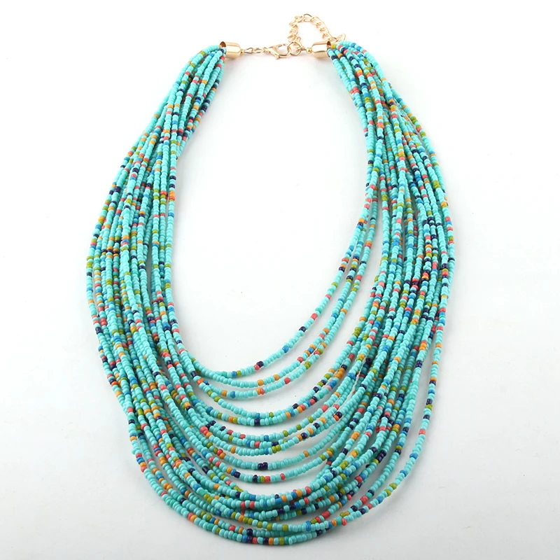 MOODPC модные богемные ювелирные украшения в этническом стиле синие акриловые