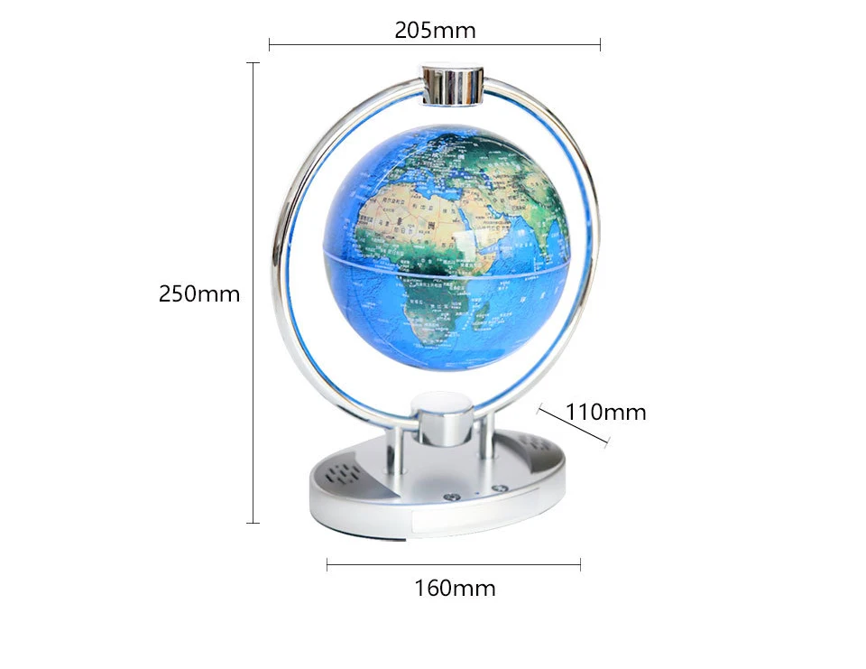 Магнитный левитационный Плавающий глобус 6 &quotантигравитационная карта мира