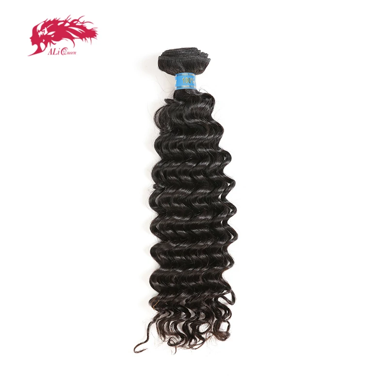 Ali Queen волосы перуанские глубокие волнистые натуральные человеческие пучки