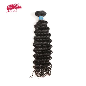 Ali Queen волосы перуанские глубокие волнистые натуральные человеческие волосы пучки естественного цвета 12-24 дюйма 100% человеческие волосы плетение