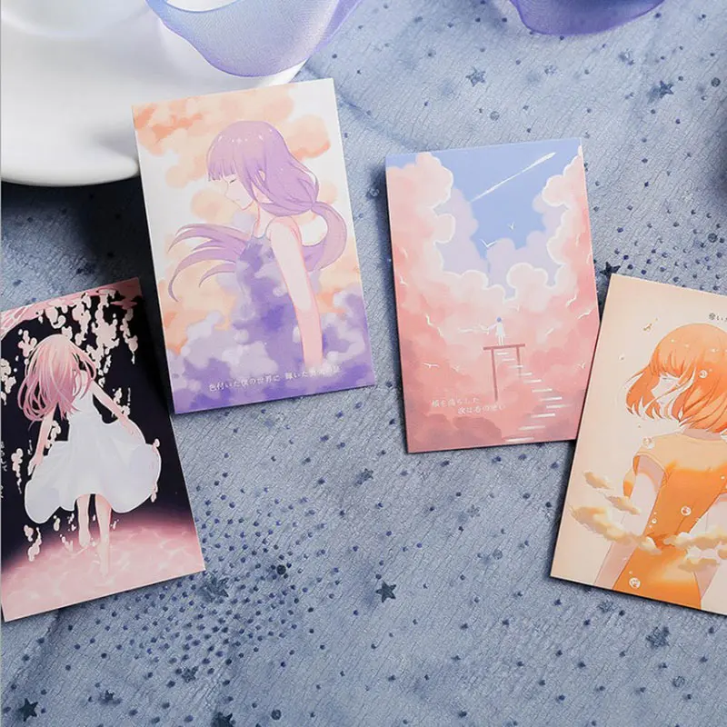 28 шт./кор. мечта девушка карты красивая фотография пейзаж творческие lomo маленькие