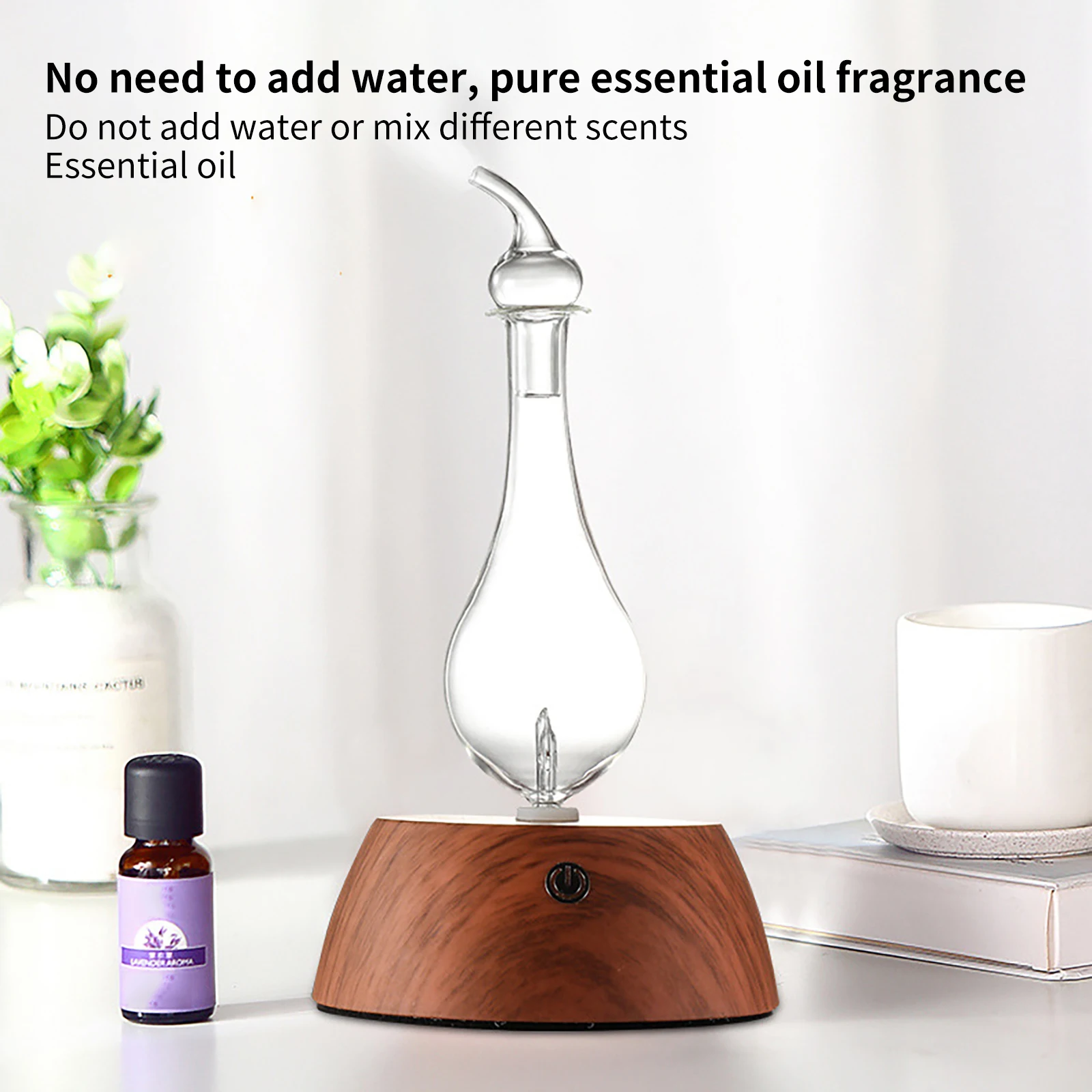 

20ml Aromatherapy Essential Oil Diffuser Wood Grain Remote Control Mute Air Humidifier Cool sleep aid aromatherapy machine