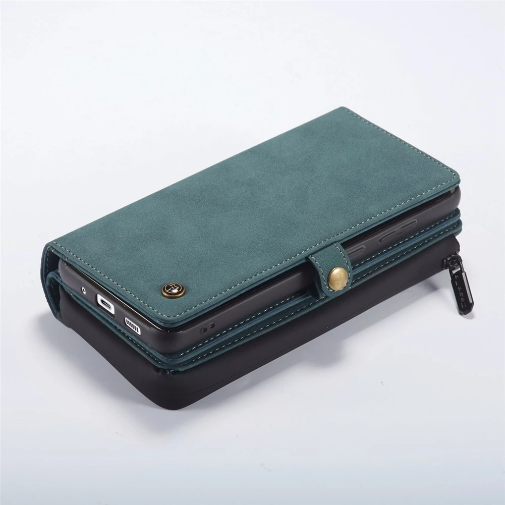 

Mobile Phone Case Leather Wallet Magnetic Detachable For Samsung Galaxy S20 ultra 4G / 5G Zipper Wallet Cell Phones Case Cover