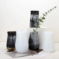 resin vase molds pen holder silicone mold epoxy makeup brush storage box casting moulds for diy candle holder home decoration