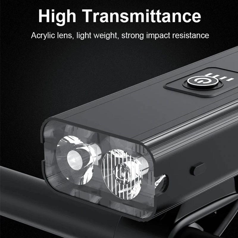 

2400 mAh Bicycle Light Set 6 Modes 1200LM Bike Lights Power Bank MTB Waterproof Cycling Lamp Bike Front Lamp Flashlight