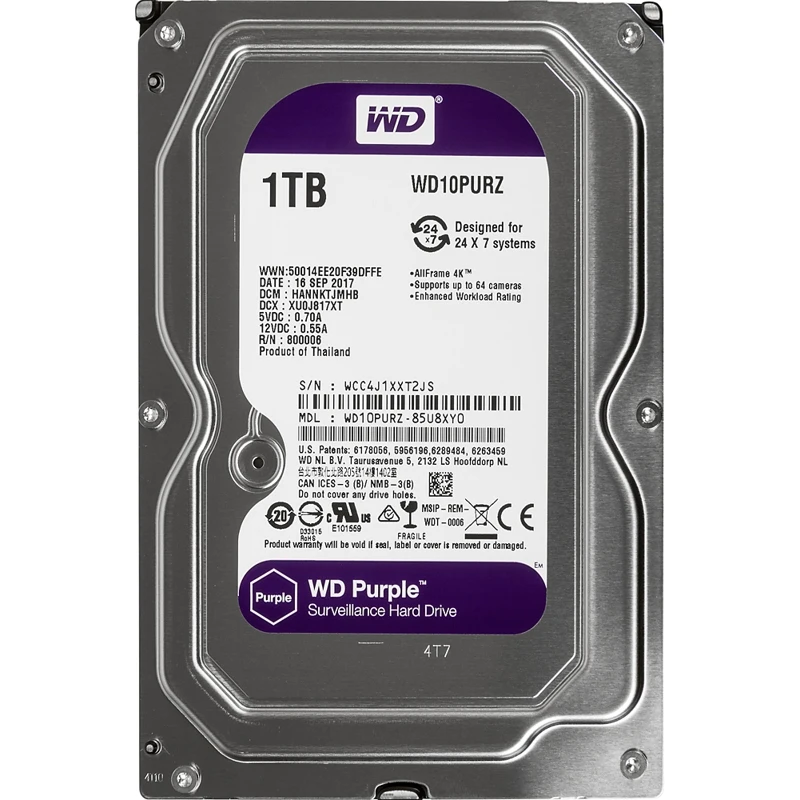 Жесткий диск WD Purple WD10PURZ |
