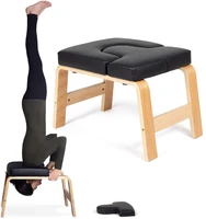 yoga headstand chair fitness gym yoga chair inversion bench headstander work out multifunctional stool portable wooden benchs
