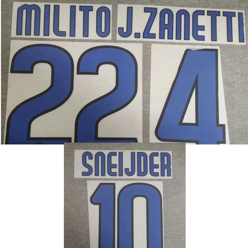 2010-2011 #10 Sneijder #22 Military O #4 J.zanetti Nameset с принтом, термоклейкие нашивки значки 2010-2011 #10 Sneijder #22 Military O #4 J.zanetti Nameset с принтом, термоклейкие нашивки значки