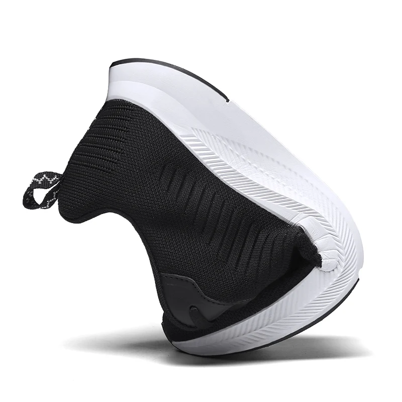 Fhlyiy 35-48 Breathable Men'S Sneakers Flyknit Trainers Male Comfortable Sport Shoes Lace-Up Men Casual 2019 Black Red | Обувь