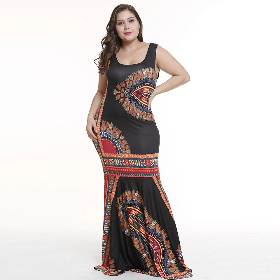 Женское Повседневное платье без рукавов облегающее с принтом и открытой спиной