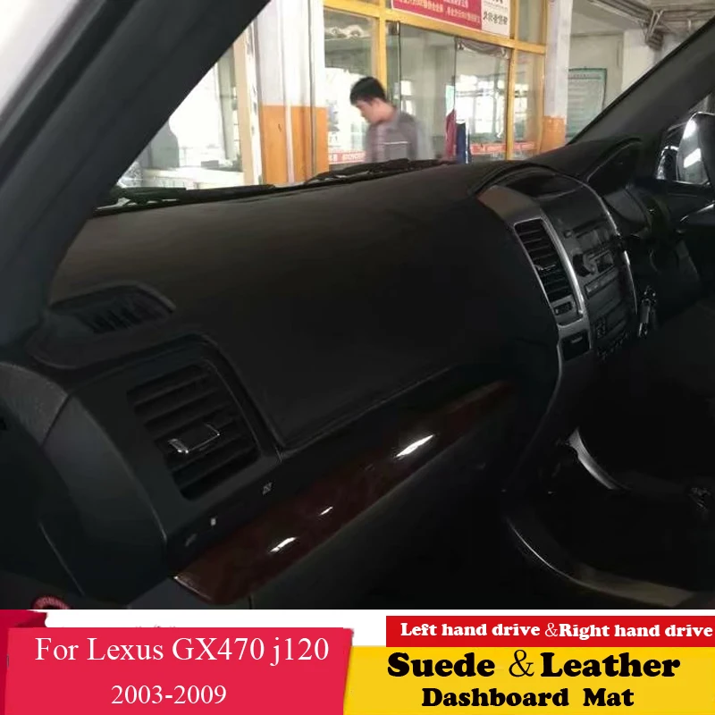 

Leather Dashmat Dashboard Cover Pad Dash Mat Carpet Car-styling Accessories For Lexus GX470 j120 2003 2004 2005 2006 2007-2009