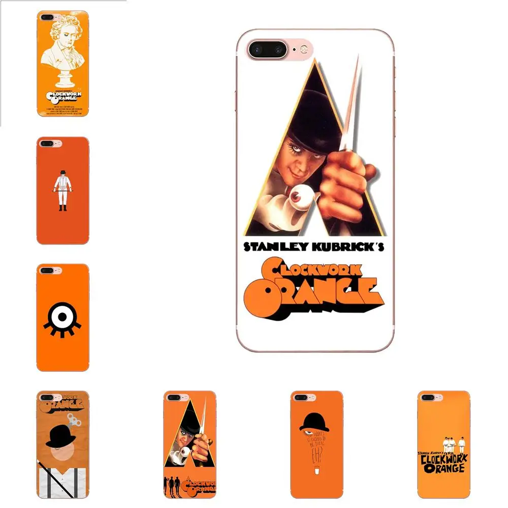 Модный оранжевый Заводной механизм для Apple iPhone 4 4S 5 5C 5S SE SE2 6 6S 7 8 11 Plus Pro X XS Max XR Diy