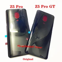 100 original back battery cover for lenovo z5 pro gt glass case rear housing door mobile phone case shell with adhesive sticker