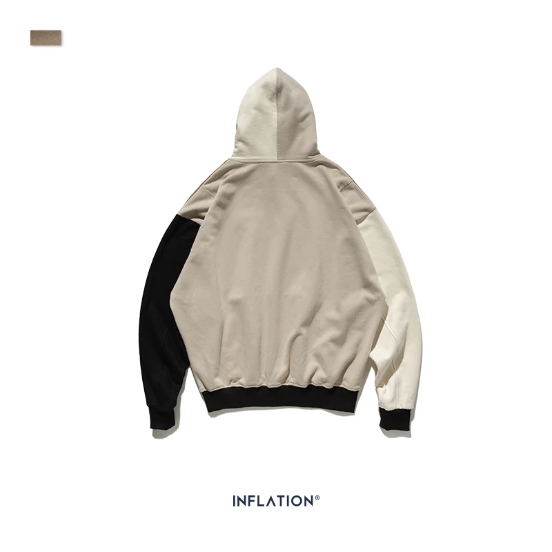 Мужская толстовка с капюшоном INFLATION Design FW модная Толстовка контрастных цветов