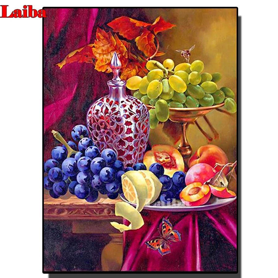 Алмазная вышивка фрукты винограда|Алмазная мозаика и вышивка| |