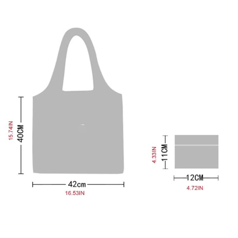 

Grocery Tote Foldable into Attached Pouch Ripstop Polyester Reusable Shopping Bags, Washable, Durable and Lightweight QXNC