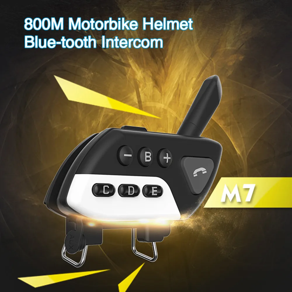 Мотоцикл Gtoup Интерком M7 800 м 5 мотоциклистов шлем Bluetooth 0 мото гарнитура интерфон FM