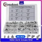 Набор гидравлических ниппелей Zerk для смазки M6 M8 M10, 90 градусов и прямого типа, 145 шт.