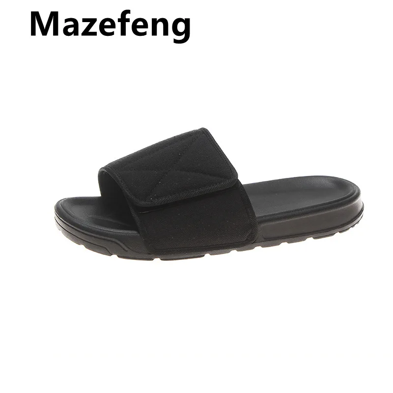 

Тапки Mazefeng на толстой платформе для мужчин и женщин, летние пляжные сандалии-слайды из ЭВА, на мягкой подошве, нескользящая обувь для дома и ...